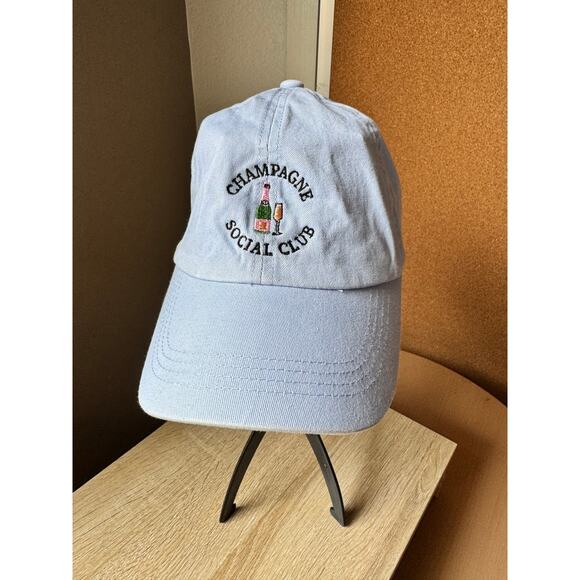Champagne Social Club Light Blue Dad Hat - Picture 1 of 6